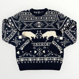 NWOT POLO JEANS CO. RALPH LAUREN Mens Wool Sweater Nordic Heavyweight Warm XL